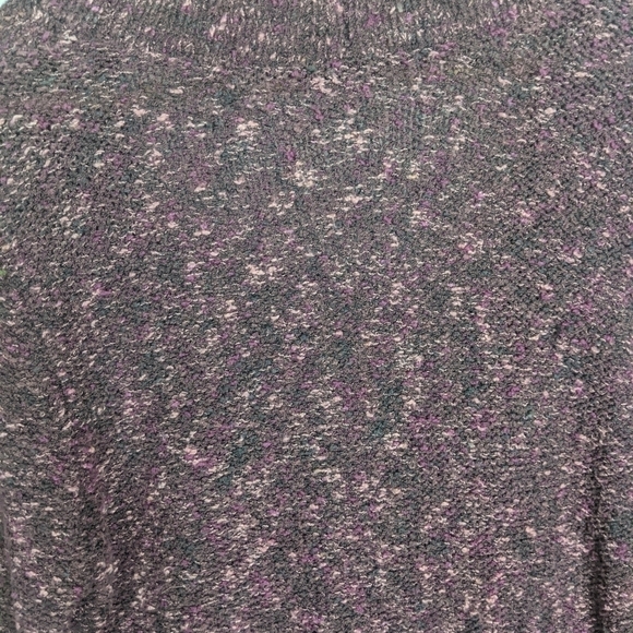 J. Jill Purple Marled Crossover Sweater Women's Medium - Picture 3 of 9
